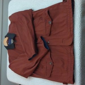 Vintage Dark Brick Red Adirondack Barn/Ranch/Field Coat (Large)